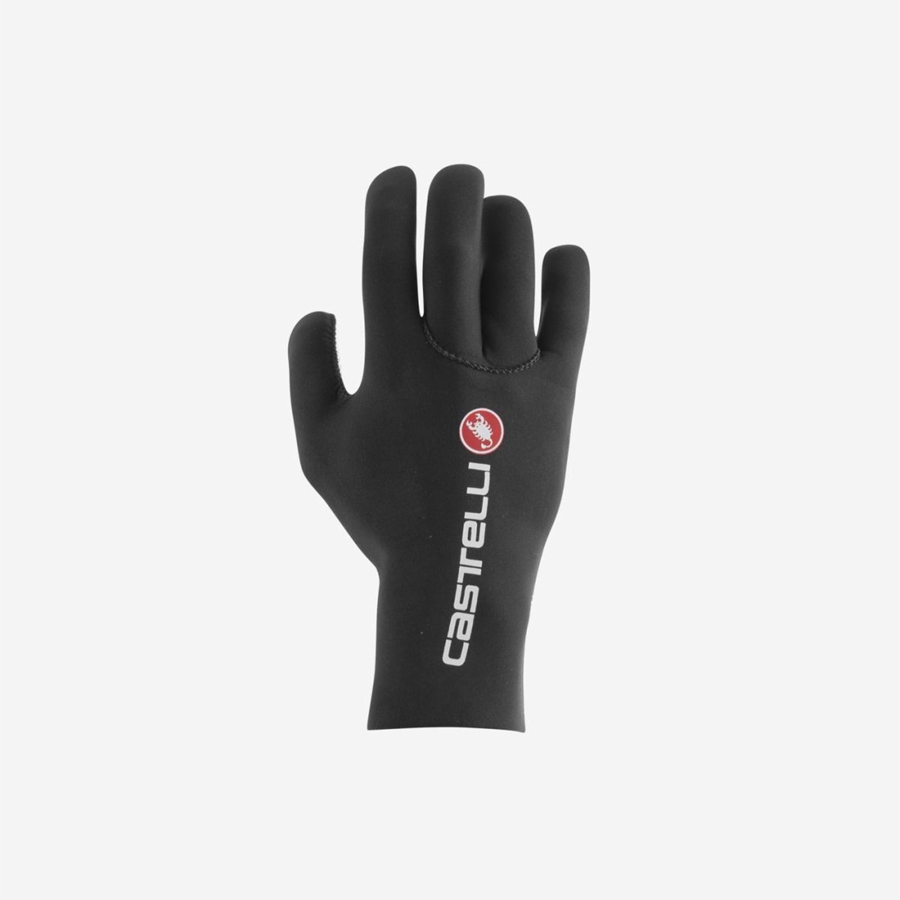 Black Men Castelli DILUVIO C Gloves | ZUJQM-0526