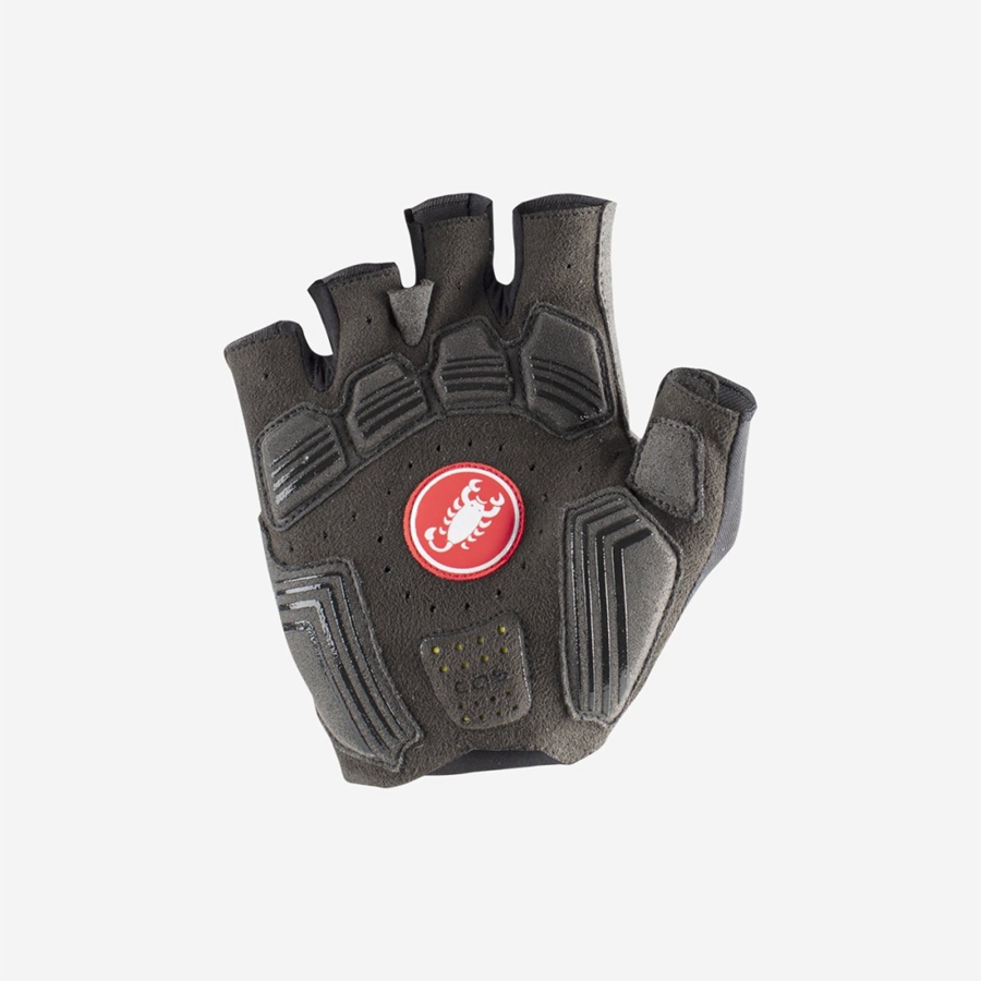 Black Men Castelli ENDURANCE Gloves | JZHCD-1702