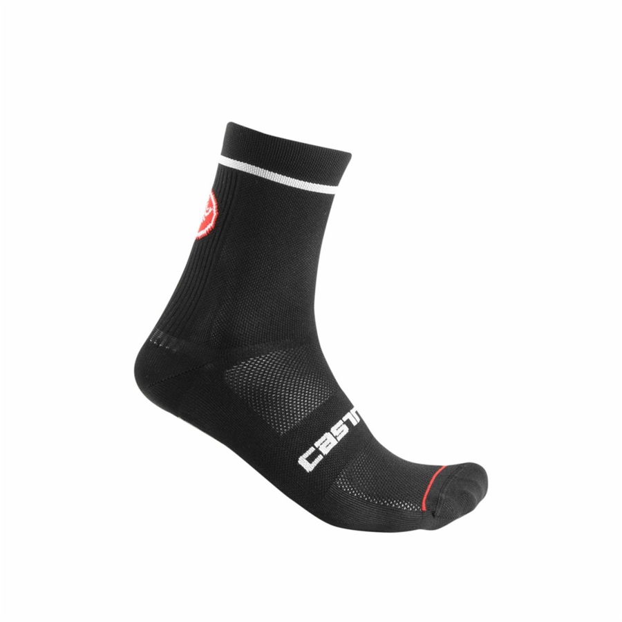 Black Men Castelli ENTRATA 13 Socks | FHMIE-4239