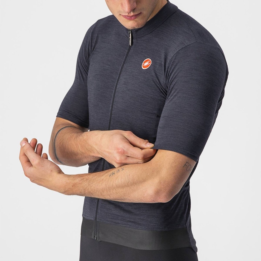 Black Men Castelli ESSENZA Jersey | NPCRK-8269