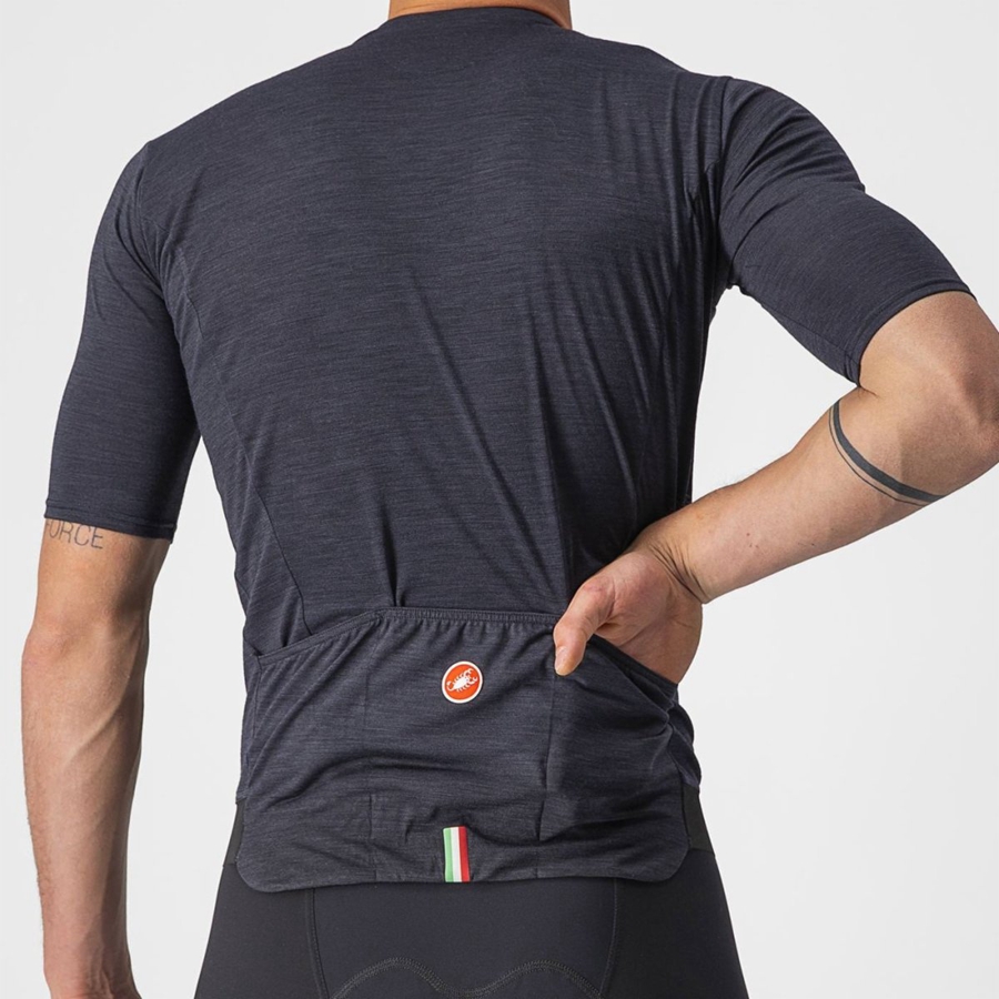 Black Men Castelli ESSENZA Jersey | NPCRK-8269