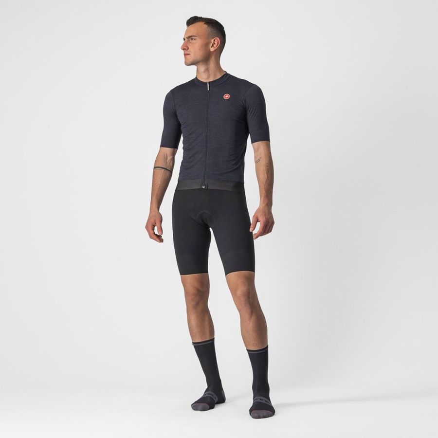 Black Men Castelli ESSENZA Jersey | NPCRK-8269