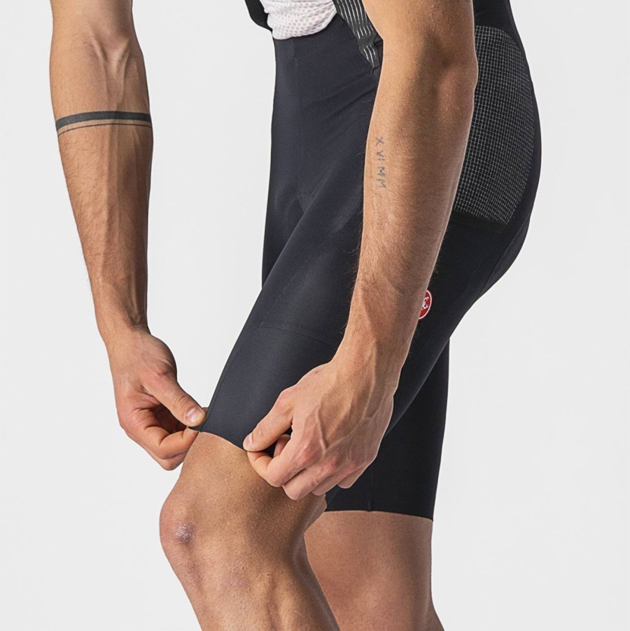 Black Men Castelli FREE UNLIMITED Bib Shorts | YWBCL-2014