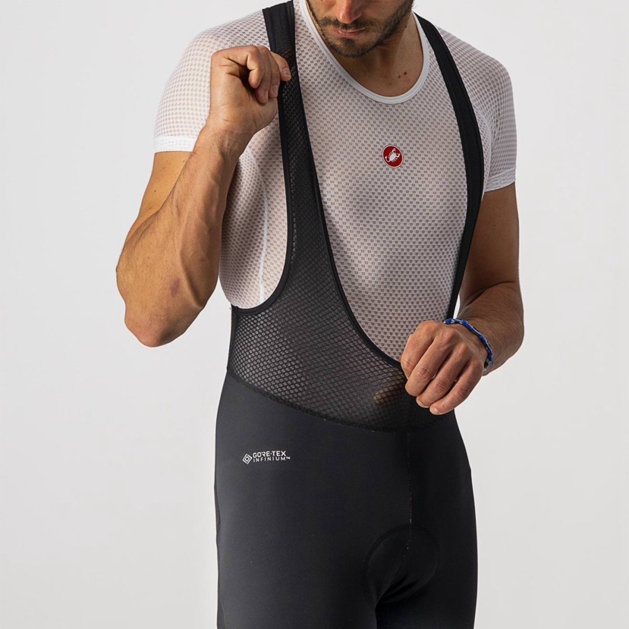 Black Men Castelli POLARE 3 Bib Tights | WVKTG-2948