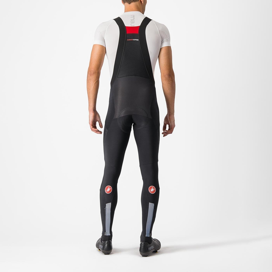 Black Men Castelli SORPASSO RoS Bib Tights | RXPOF-1435