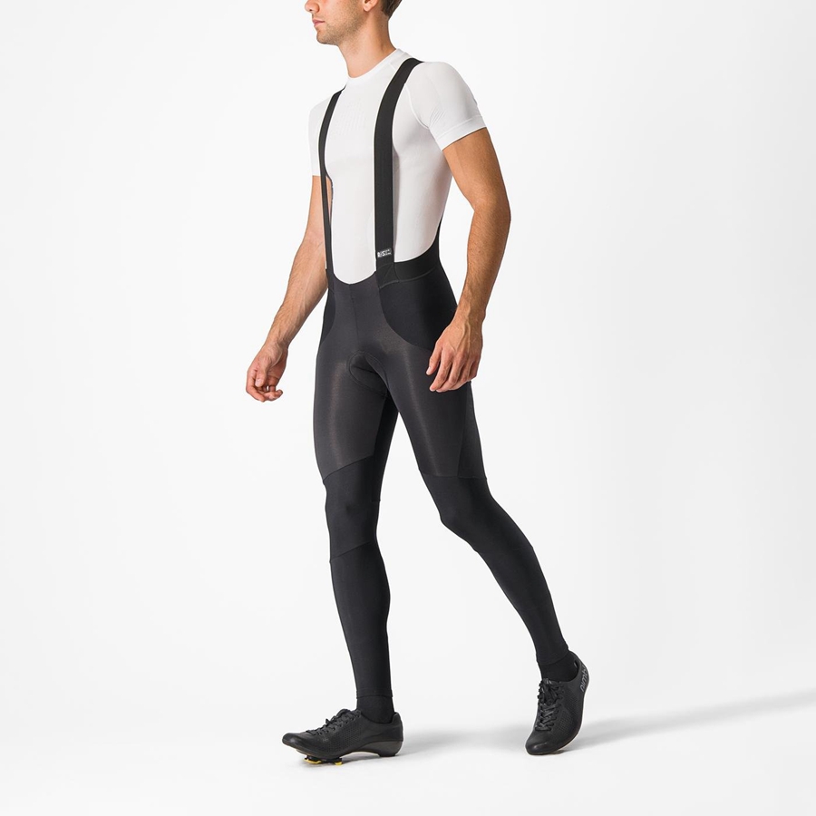 Black Men Castelli SORPASSO RoS Bib Tights | RXPOF-1435