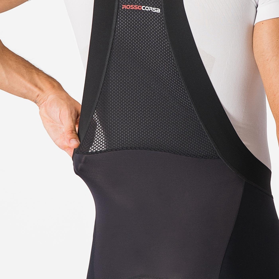 Black Men Castelli SORPASSO RoS Bib Tights | RXPOF-1435