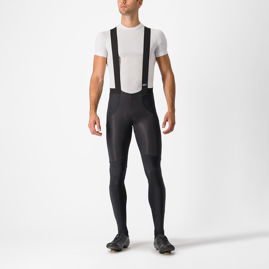 Black Men Castelli SORPASSO RoS Bib Tights | RXPOF-1435