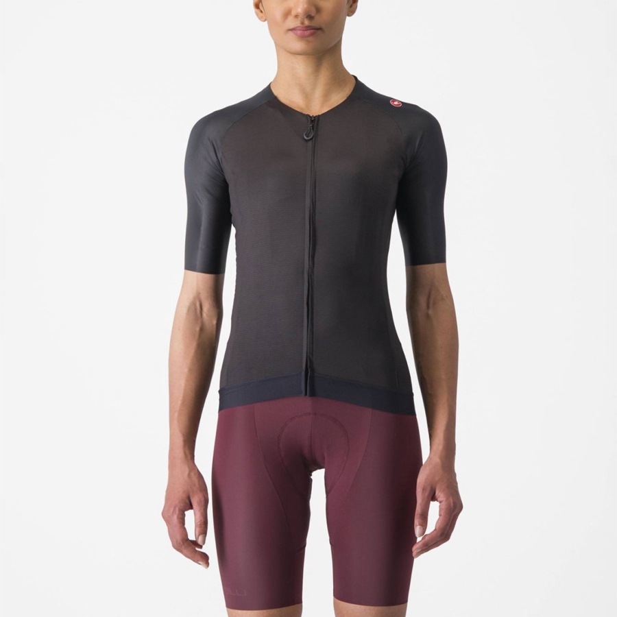 Black Women Castelli AERO PRO 7.0 W Jersey | LCGJD-3408