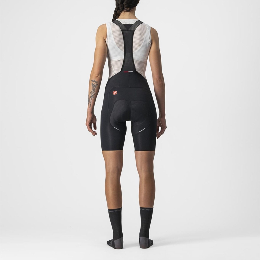 Black Women Castelli FREE AERO RC W Bib Shorts | EDLKF-0739