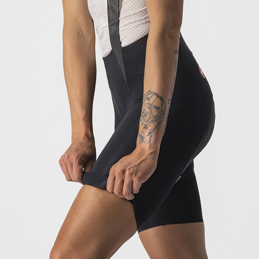 Black Women Castelli FREE AERO RC W Bib Shorts | EDLKF-0739