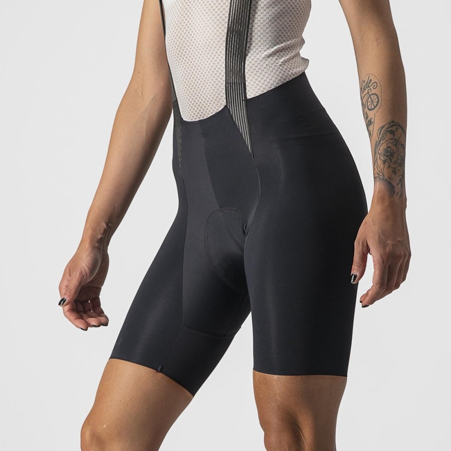 Black Women Castelli FREE AERO RC W Bib Shorts | EDLKF-0739