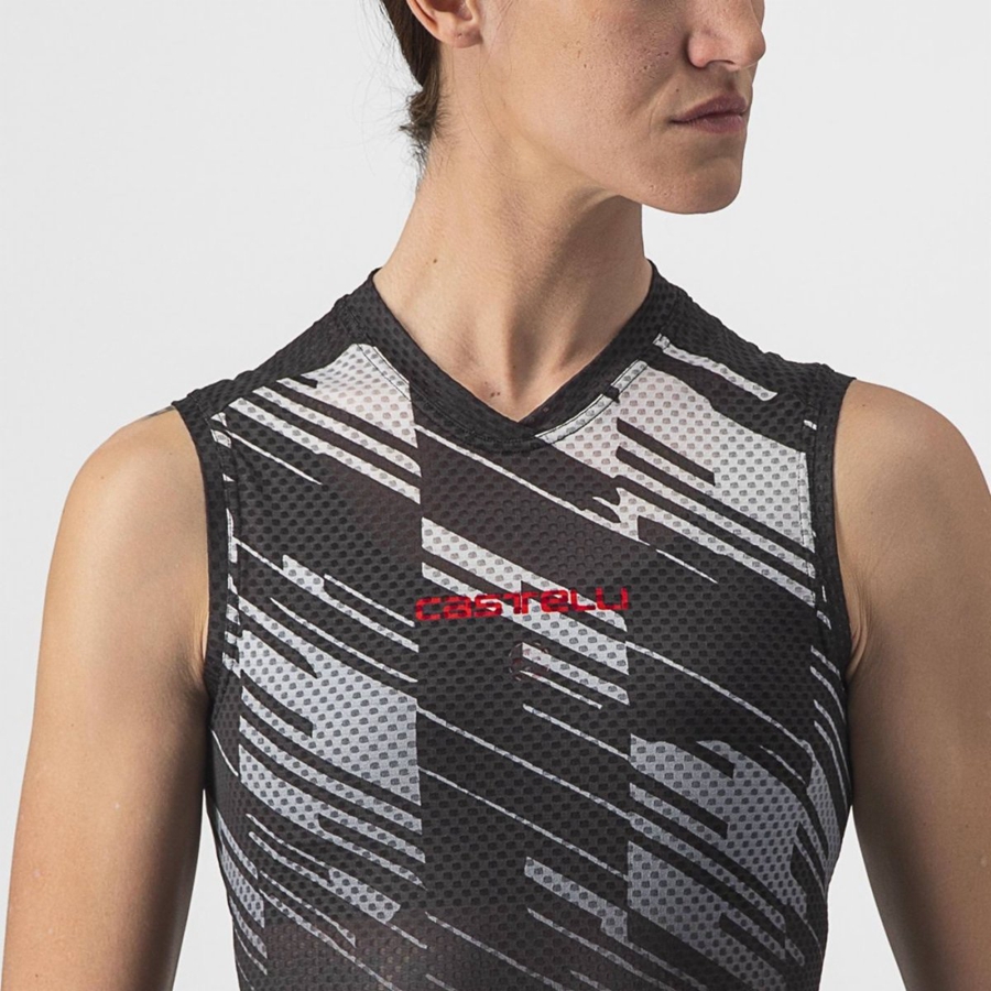 Black Women Castelli INSIDER W SLEEVELESS Jersey | OFCWR-5724