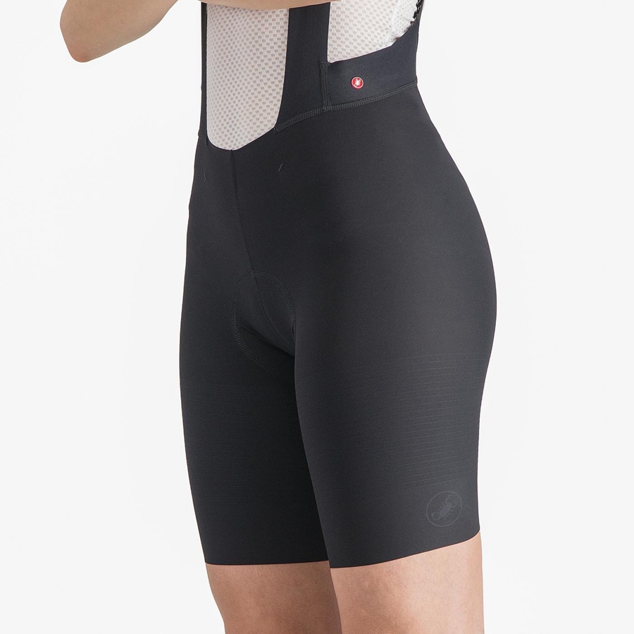 Black Women Castelli PREMIO W Bib Shorts | LCHPG-7419