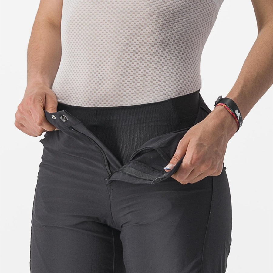 Black Women Castelli TRAIL W LINER Shorts | WKHJG-0943