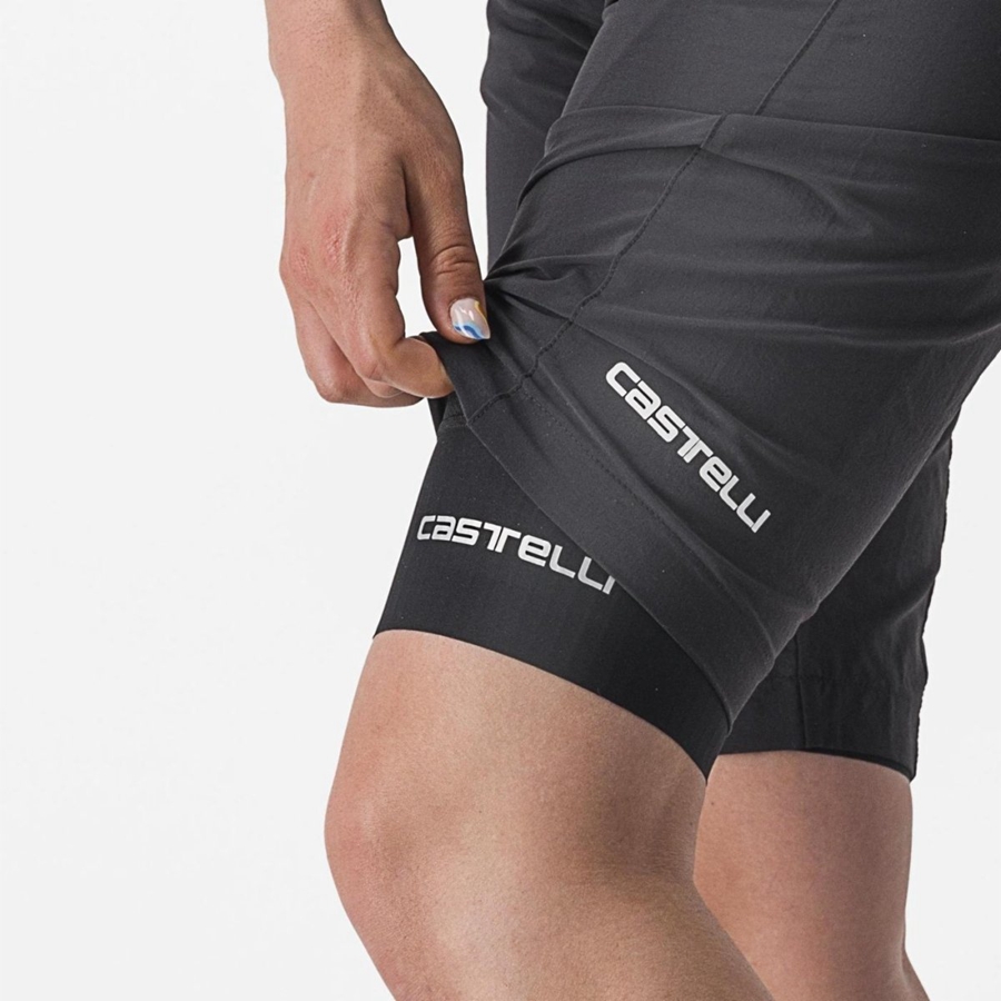 Black Women Castelli TRAIL W LINER Shorts | WKHJG-0943