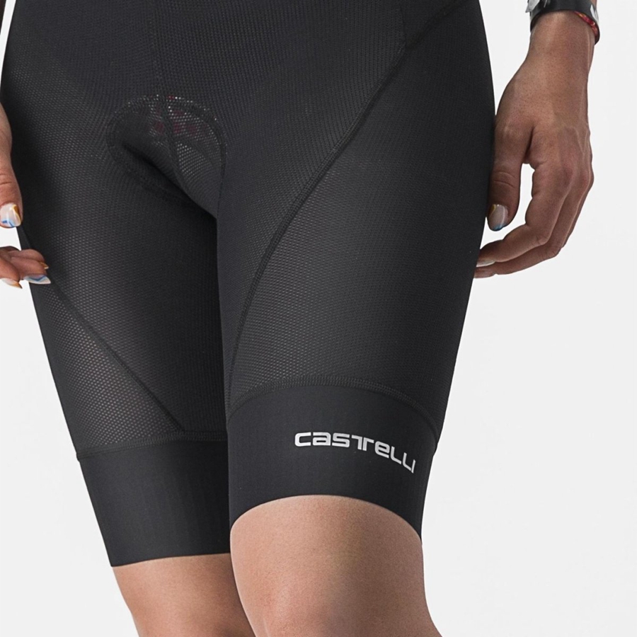 Black Women Castelli TRAIL W LINER Shorts | WKHJG-0943