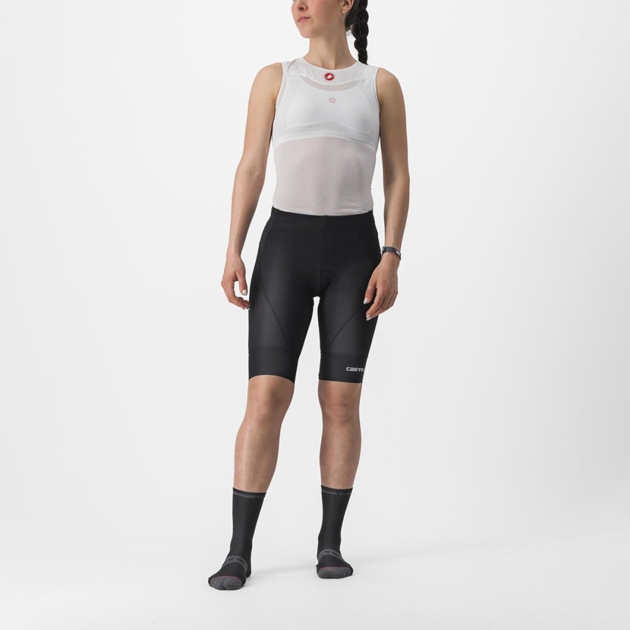 Black Women Castelli TRAIL W LINER Shorts | WKHJG-0943