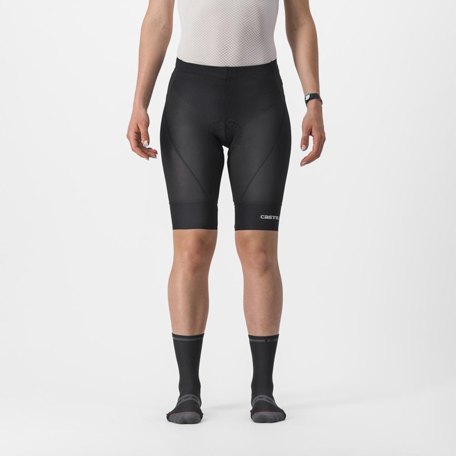 Black Women Castelli TRAIL W LINER Shorts | WKHJG-0943