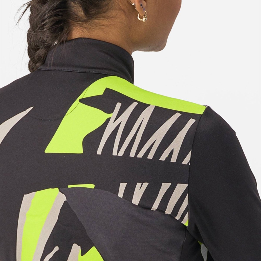 Black Women Castelli TROPICALE LS Jersey | NSVGA-1783