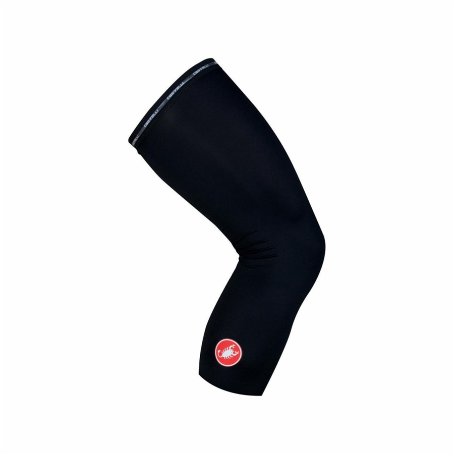 Black Women Castelli UPF 50+ LIGHT KNEE SLEEVES Leg Warmer | AWIFL-1039