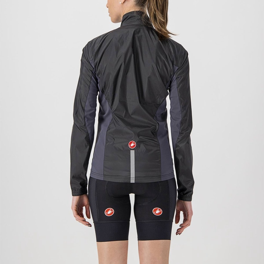 Black / Dark Grey Women Castelli SQUADRA STRETCH W Protection | YSENQ-3821