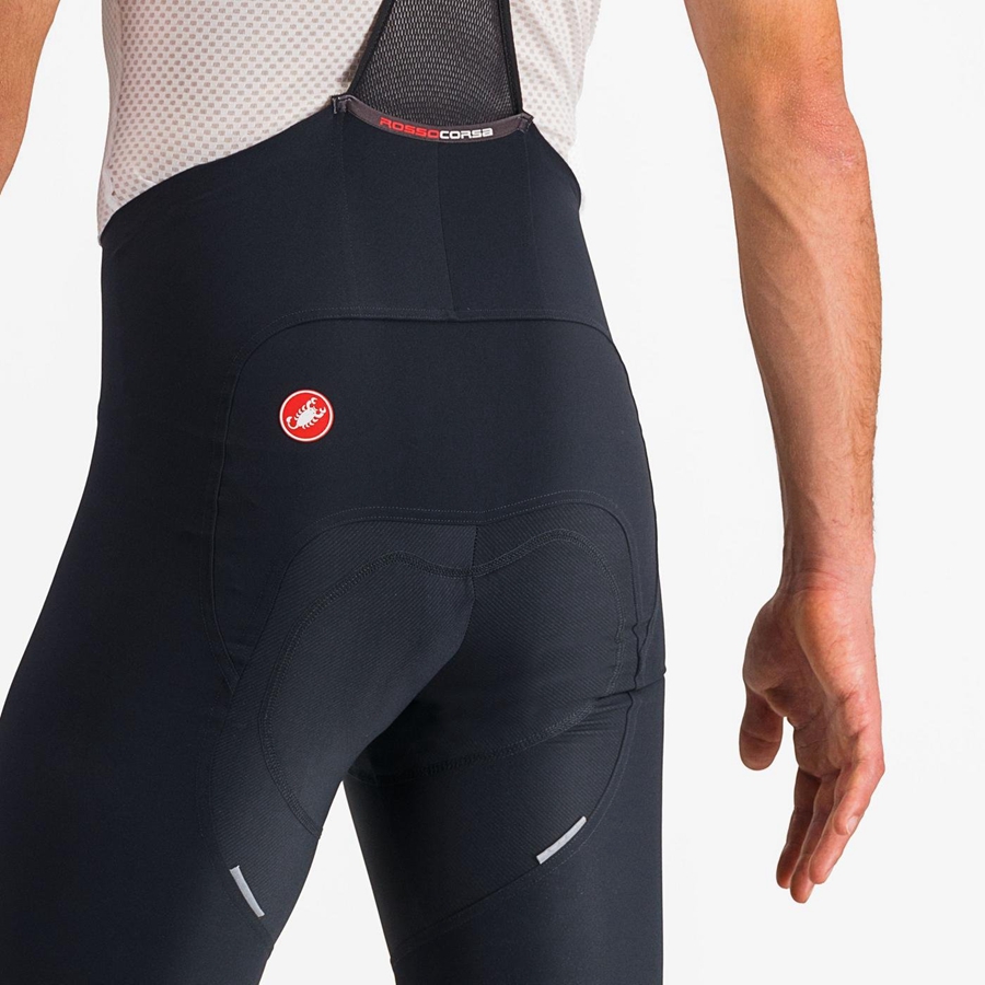 Black / White Men Castelli FREE AERO RC CLASSIC Bib Shorts | PFIKW-6943