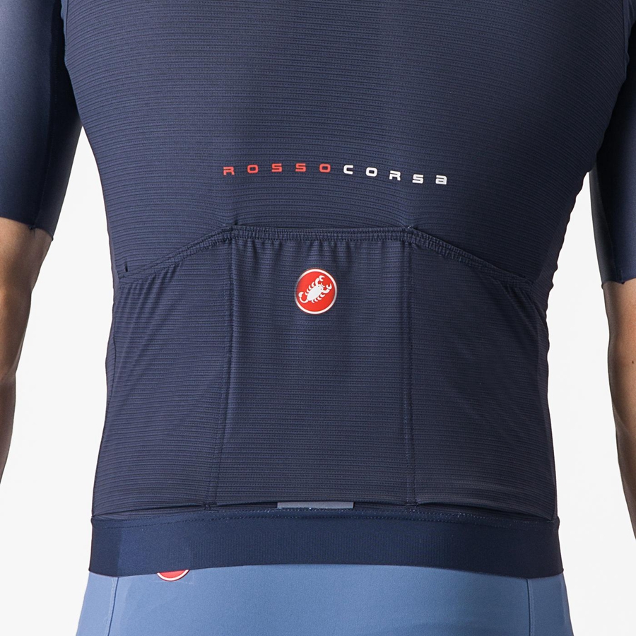 Blue Men Castelli AERO RACE 7.0 Jersey | MOBZN-6153