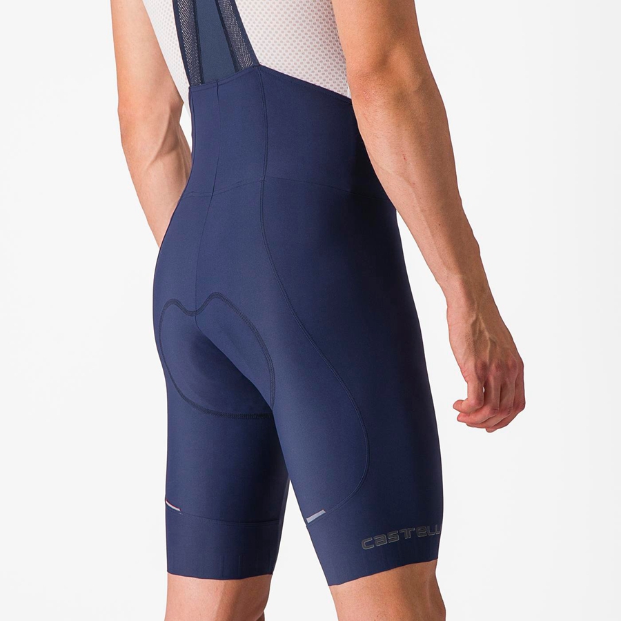 Blue Men Castelli ESPRESSO Bib Shorts | NEKWG-3501