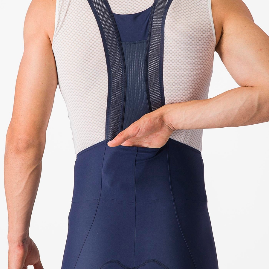 Blue Men Castelli ESPRESSO Bib Shorts | NEKWG-3501