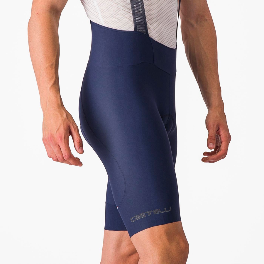 Blue Men Castelli ESPRESSO Bib Shorts | NEKWG-3501