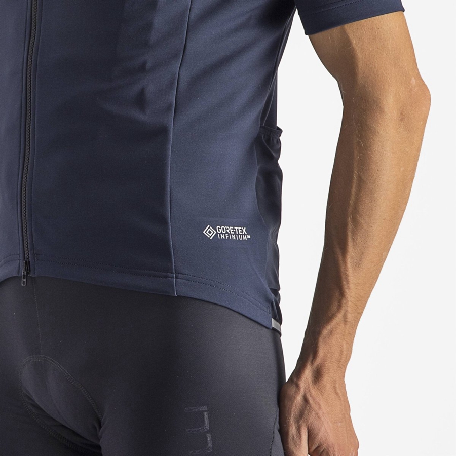 Blue Men Castelli PERFETTO RoS 2 WIND Jackets | OGTHC-7586