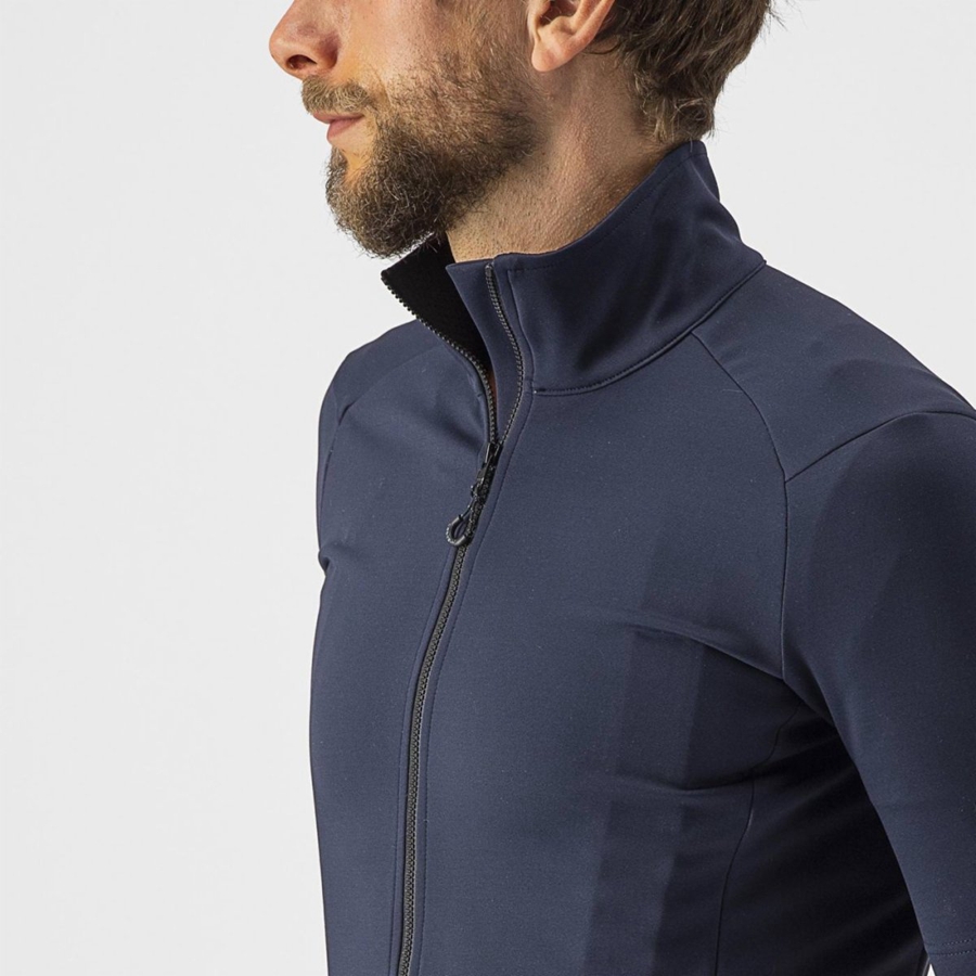 Blue Men Castelli PERFETTO RoS 2 WIND Jackets | OGTHC-7586