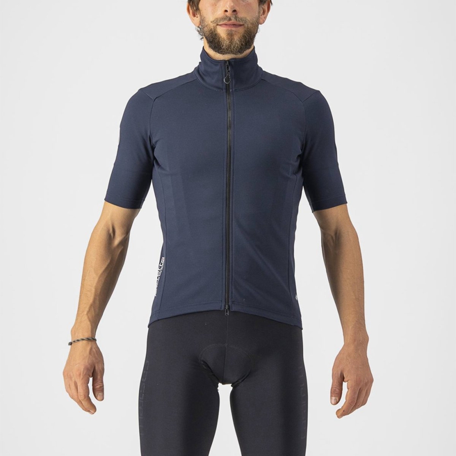 Blue Men Castelli PERFETTO RoS 2 WIND Jackets | OGTHC-7586