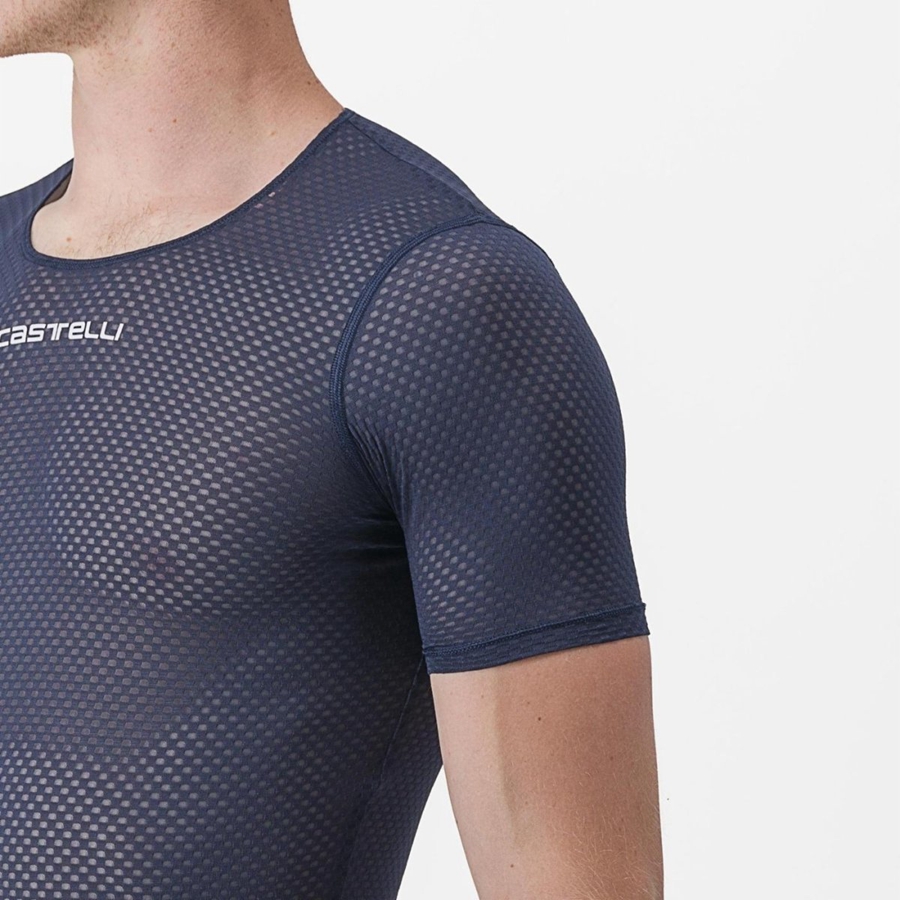 Blue Men Castelli PRO MESH 2.0 SHORT SLEEVE Base Layer | MNTGC-3587