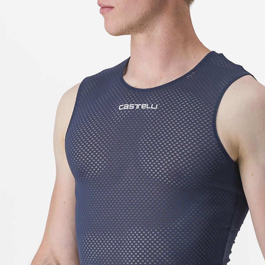 Blue Men Castelli PRO MESH 2.0 SLEEVELESS Base Layer | QFWNI-7651