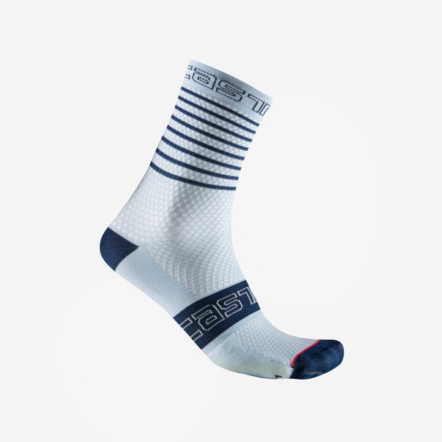 Blue Women Castelli SUPERLEGGERA W 12 Socks | TUQPN-4385