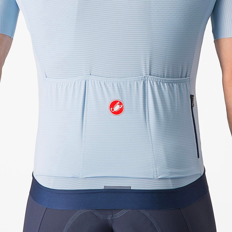 Blue / Blue Men Castelli ESPRESSO Jersey | TMSLF-9246