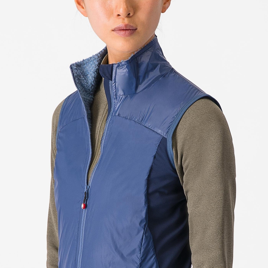 Blue / Blue Women Castelli UNLIMITED W PUFFY Vest | VWCTH-0784