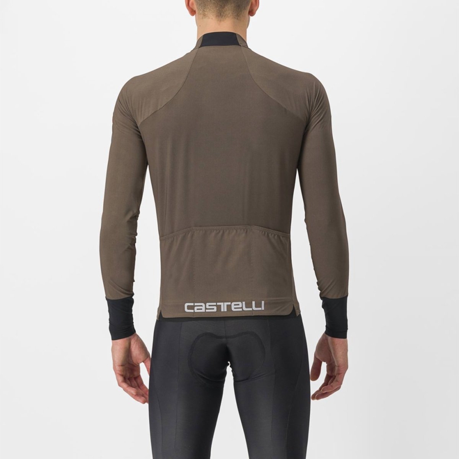 Brown Men Castelli FLIGHT AIR Jersey | RGQZU-8762