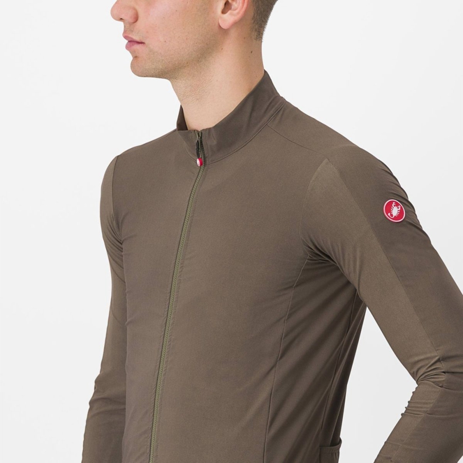 Brown Men Castelli FLIGHT AIR Jersey | RGQZU-8762