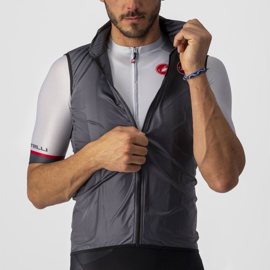 Dark Grey Men Castelli ARIA Vest | INVLS-8927