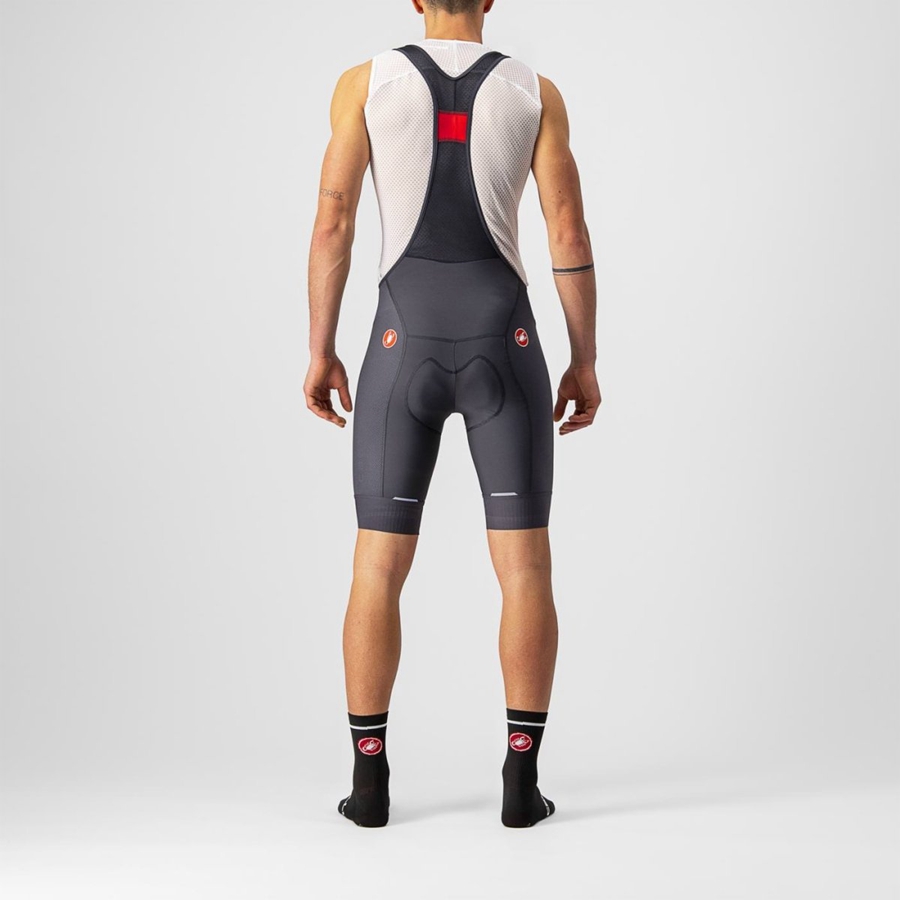 Dark Grey Men Castelli COMPETIZIONE Bib Shorts | EXTAD-8632