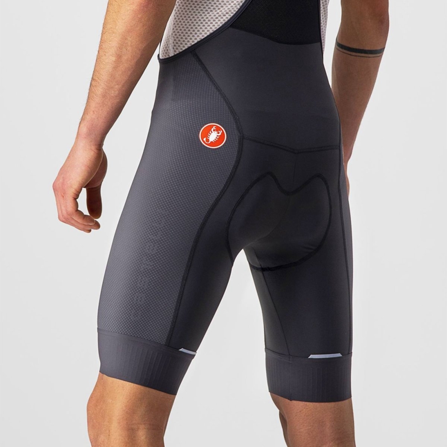 Dark Grey Men Castelli COMPETIZIONE Bib Shorts | EXTAD-8632