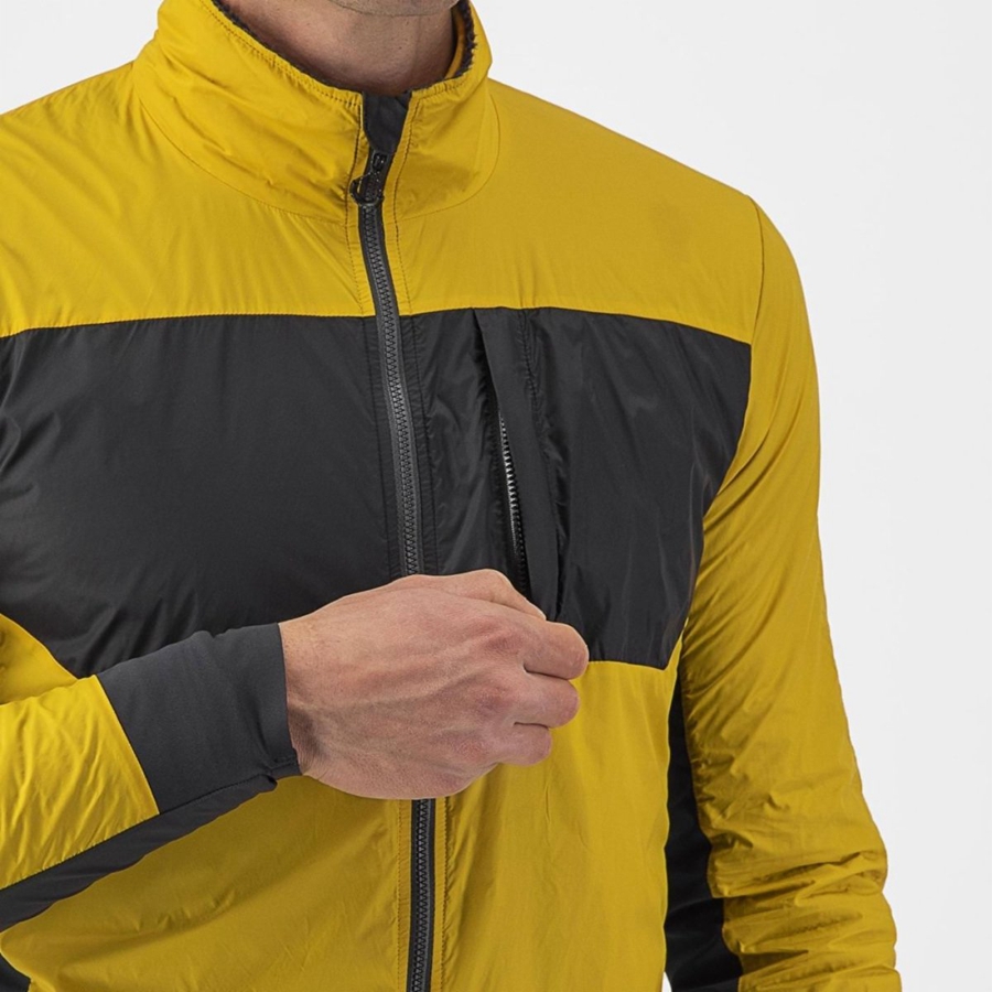 Dark Grey Men Castelli UNLIMITED PUFFY Jackets | QRJTS-5391