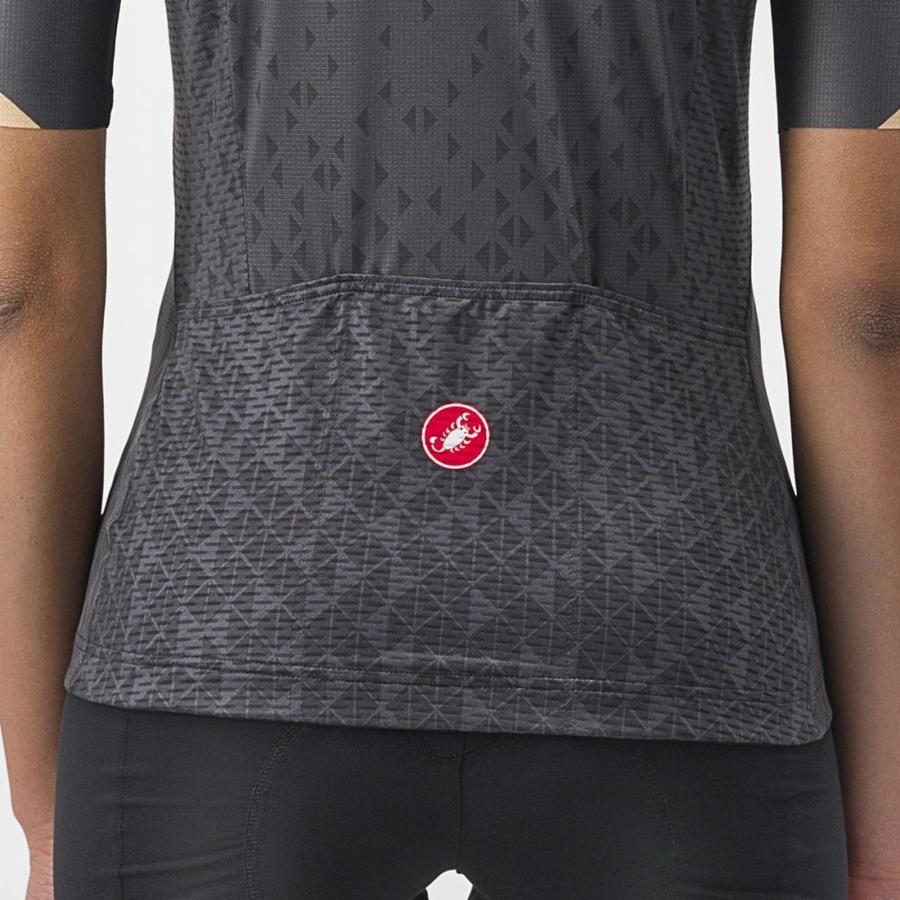 Dark Grey Women Castelli PEZZI Jersey | QEDNF-0153