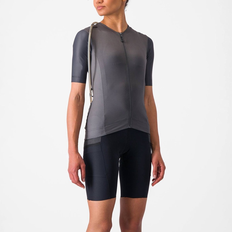 Dark Grey Women Castelli UNLIMITED PRO W Jersey | LCJTQ-7280