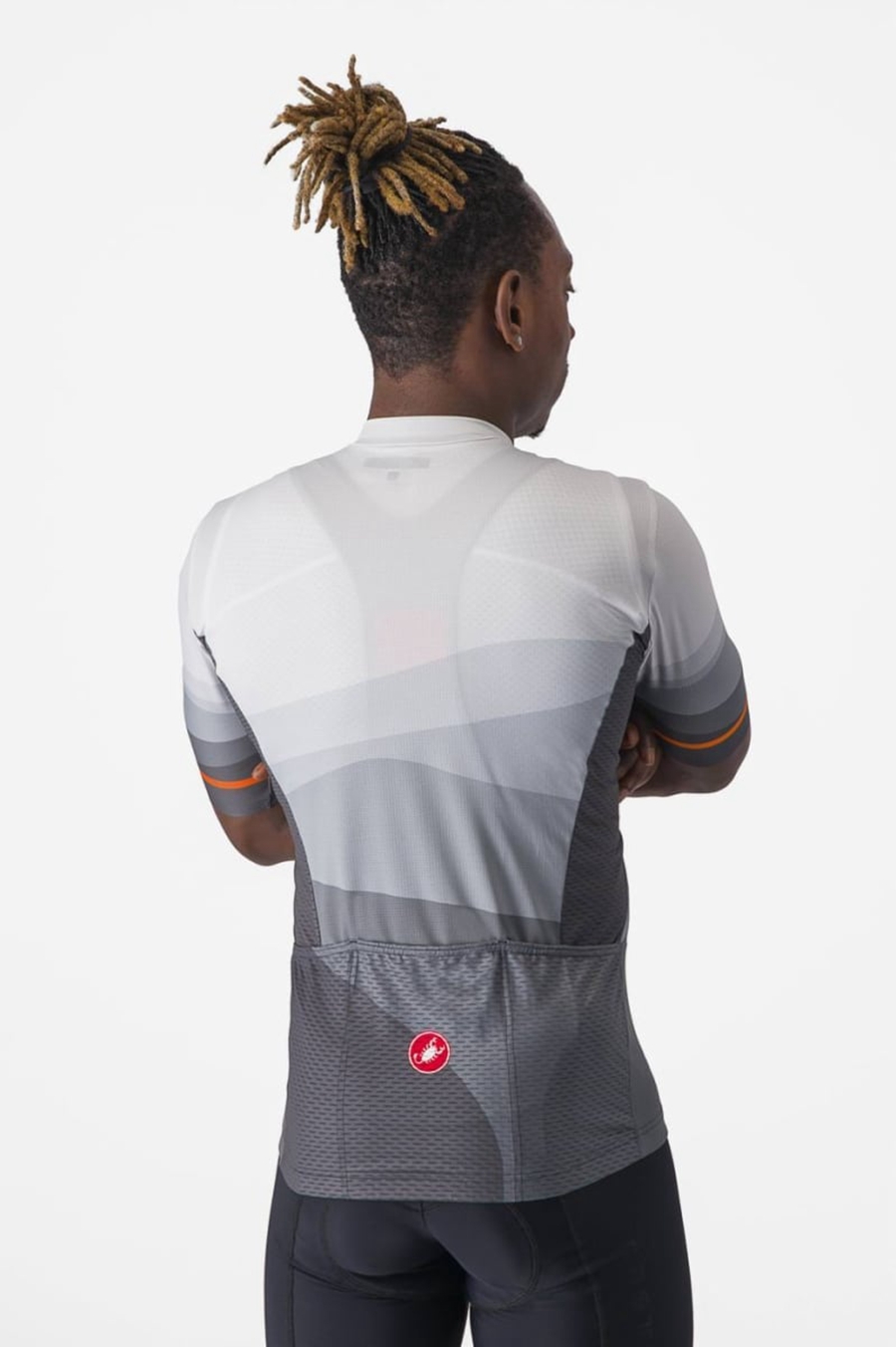 Dark Grey / Silver Grey Men Castelli ORIZZONTE Jersey | UMVNP-3968