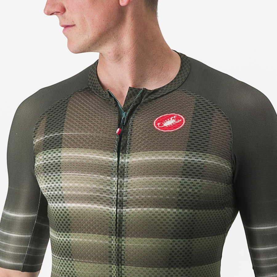 Deep Green Men Castelli CLIMBER'S 3.0 SL2 Jersey | CZSRQ-0439