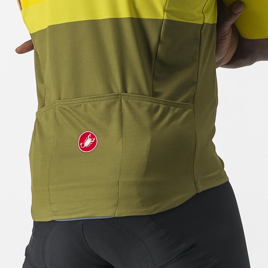 Green Men Castelli A BLOCCO Jersey | GTMJN-7908